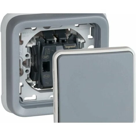Interrupteur mural, bouton poussoir étanche en applique de la gamme Plexo, interrupteur extérieur, étanche (IP55), gris - Legrand, 191510 Plexo. Interrupteur Mural, Bouton Poussoir étanche En Applique De La Gamme Plexo, Interrupteur Extérieur, étanche (IP55), Gris - Legrand, 191510 Plexo. -LEGRAND Soldes 59586946 3