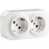 Prise 2 Prises, Schuko, White - Legrand 1 Mur. -LEGRAND Soldes 59586988 1