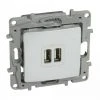 Legrand 664794 Niloé Prise Double Usb 2400 Ma Blanc -LEGRAND Soldes 59714197 1