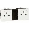 LEGRAND MOSAIC 2X2P+T F/B SURFACE BLAN - -LEGRAND Soldes 59736912 1