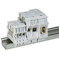 LEGRAND Bloc Jonction Viking 3 à Vis 1 Jonction/1 Entrée/1 Sortie Gris Pas 10 Mm