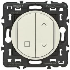 LEGRAND Commande Sans Fils Sans Pile Self-e Pour Volet Roulant Connecté Dooxie With Netatmo Blanc