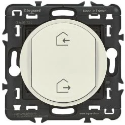 LEGRAND Commande Sans Fils Sans Pile Self-e Départ/arrivée Dooxie With Netatmo Blanc