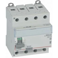 LEGRAND Interrupteur Différentiel DX³-ID Arrivée Haute Et Départ Bas à Vis -4P 400V~ 40A TypeAC 300mA Sélectif - 4 Modules Réf : 411668
