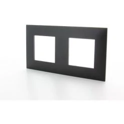 Plaque De Recouvrement Double Legrand Horizontal/vertical Noir Vanela Next 71 Mm -LEGRAND Soldes 60851815 3