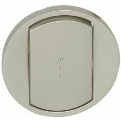 LEGRAND 068303 ENJOLIVEUR LARGE CÉLIANE POUR TOUTES COMMANDES D'ÉCLAIRAGE STANDARD, FINITION TITANE, LOT DE 10