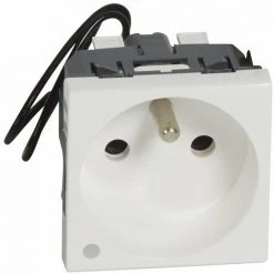 PRISE DE COURANT 2P+T À VOYANT LEGRAND MOSAIC ANTIMICROBIEN 077112 -LEGRAND Soldes 60946197 3