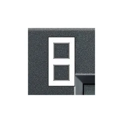 LEGRAND BTICINO LIVINGLIGHT LNA4802 M2AR ? LL-PLACA 2 X 2 M ANTHRACITE -LEGRAND Soldes 60946249 3