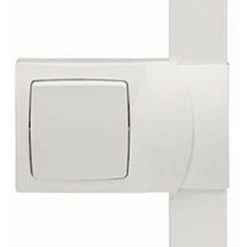 LEGRAND 031404 DLPLUS CADRE APPAREILLAGE SAILLIE, 1 POSTES POSE LE LONG DES MOULURES ÉPAISSEUR, 12.5MM, BLANC