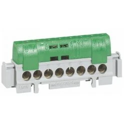 LEGRAND BORNIER DE RÉPARTITION ISOLÉ IP 2X TERRE 8 CONNEXIONS DE 1,5 A 16MM² LONGUEUR 75MM 1068534 -LEGRAND Soldes 60946778 2