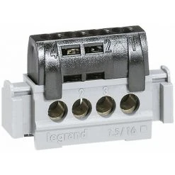 LEGRAND BORNIER DE RÉPARTITION ISOLÉ IP 2X PHASE 4 CONNEXIONS 1,5 A 16MM² LONGUEUR 47MM 26745 -LEGRAND Soldes 60946791 3