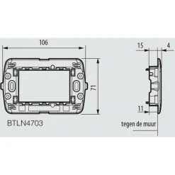 LEGRAND TCLN4703 SUPPORT À 3 MODULES UNIFIÉ LIVING, LIGHT, LIGHT TECH -LEGRAND Soldes 60947292 4
