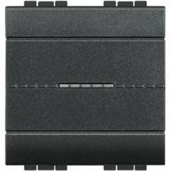 BTICINO L4053M2AN INTERRUPTEUR OU VA ET VIENT LIVINGLIGHT, 2 MODULE, 16AX, 250V, ANTHRACITE LEGRAND BTL4053M2AN -LEGRAND Soldes 60947449 3
