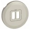 LEGRAND 068556 ENJOLIVEUR CÉLIANE POUR CHARGEUR DOUBLE USB TYPE-A ET TYPE-C, FINITION TITANE, LOT DE 5 -LEGRAND Soldes 60948200 1