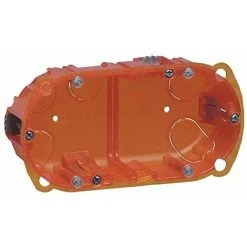 LEGRAND 080122 BOÎTE BATIBOX MULTIMATÉRIAUX 2 POSTES OU 4 À 5 MODULES UTILISATION VERTICALE OU HORIZONTALE, 50MM PROFONDEUR, LOT