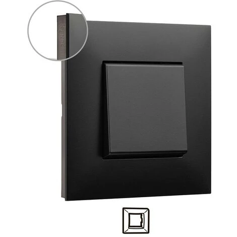 Cadre 1 élément VALENA NEXT foncé / chrome LEGRAND 741061 Cadre 1 élément VALENA NEXT Foncé / Chrome LEGRAND 741061 -LEGRAND Soldes 61573991 1