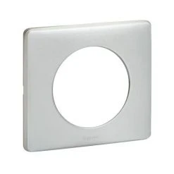 PLAQUE CÉLIANE MÉTAL 1 POSTE - FINITION ALU NATUREL LEGRAND LEG066781