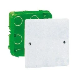 LEGRAND LEG91975 BOÎTE DE DÉRIVATION AVEC COUVERCLE + VIS POUR MURS PLEINS 165 X 115 X 40 MM