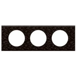 LEGRAND CELIANE PLAQUE DE FINITION 3 POSTES CUIR PIXELS 25771