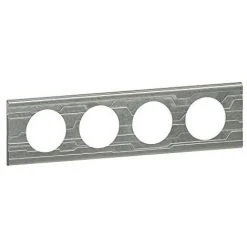 LEGRAND LEG69044 SÉRIE LES MATIÈRES - PLAQUE CÉLIANE 4 POSTES FURTIF