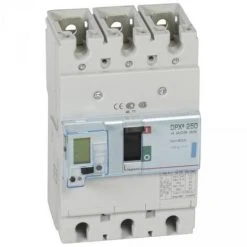 Legrand 420635 Disjoncteur Puissance Dpx³ 250 - 40A 3P 70kA - électronique - Gris