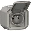 Prise De Courant 2P+T Plexo Complet Saillie Gris / Legrand -LEGRAND Soldes 66647817 1