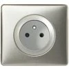 LEGRAND CÉLIANE PRISE DE COURANT 2P+T COMPLET ANODISÉ TITANE -LEGRAND Soldes 66684361 1