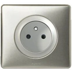 LEGRAND CÉLIANE PRISE DE COURANT 2P+T COMPLET ANODISÉ TITANE