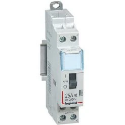 LEGRAND Contacteur Domestique CX³ Silencieux Bobine 230V~ - 2P 250V~ - 25A - Contact 2F - 1 Module -412501