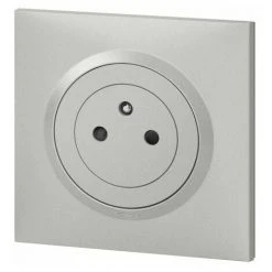 Legrand 095045 Dooxie Prise De Courant Surface Avec Terre Aluminium Complet