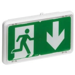 LEGRAND BAES D'évacuation Saillie à LEDs 45lm 1h Plastique IP43 IK07 SATI Connecté Visibilité Augmentée Pour ERP Et ERT - 062525