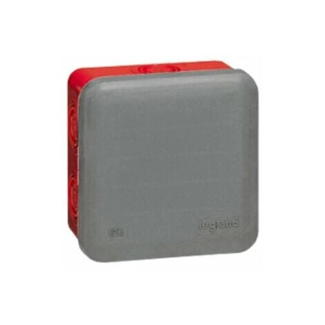 LEGRAND Boite de dérivation carrée pour presse-étoupe gris-rouge - 80x80x45mm - Plexo LEGRAND Boite De Dérivation Carrée Pour Presse-étoupe Gris-rouge - 80x80x45mm - Plexo -LEGRAND Soldes 68598817 1