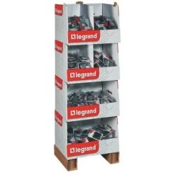 LEGRAND Coffret Dooxie (Box) : 60 Va-et-vient 10A, 120 Prises 2P+T 16A + 120 Plaques De Finition Noir Et Aluminium