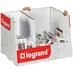LEGRAND Coffret Mosaic (Box) : 75 Supports + Plaques 2 Modules Et 4 Modules - Blanc