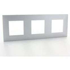 Plaque De Recouvrement Legrand Horizontal/vertical Gris Vanela Next With Netatmo 71 Mm - Aluminium