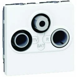 LEGRAND Prise TV/FM/SAT 2 Modules à Composer Mosaic - Blanc