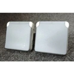 Double Prise 2P+T Précâblées Horizontale IP55 16A 250V Gris Plexo Composable LEGRAND 069562