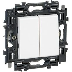 Interrupteur Double Legrand Valena Next 2 Directions Blanc 2x10A