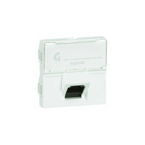 Prise RJ45 catégorie 6A STP inclinée à 45° de 2 modules - Mosaic - Blanc - 076508 - Legrand Prise RJ45 Catégorie 6A STP Inclinée à 45° De 2 Modules - Mosaic - Blanc - 076508 - Legrand -LEGRAND Soldes 7565813 2
