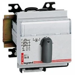 Legrand 004652 - Lexic - Commutateur Rotatif Voltmètre - 4 PoSitions - Gris