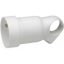 LEGRAND Prolongateur Plastique 2P+T 16A à Anneau Avec étiquette Avec Gencod - Blanc
