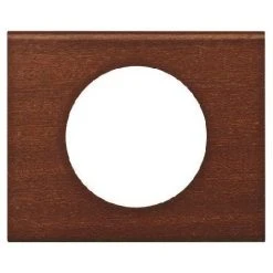 LEGRAND Plaque Céliane Matières 1 Poste - Finition Acajou
