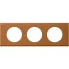 LEGRAND Plaque Céliane Matières 3 Postes - Finition Cuir Caramel -LEGRAND Soldes 7833622 1