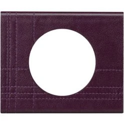 LEGRAND Plaque Céliane Matières 1 Poste - Finition Cuir Pourpre Couture