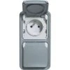 LEGRAND Double Prise De Courant Avec Terre Plexo Apparent Vertical - Gris -LEGRAND Soldes 7833642 1