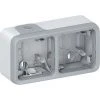 LEGRAND Boîtier Plexo 2 Postes Horizontal - Pour Montage En Saillie - Gris -LEGRAND Soldes 7833662 1
