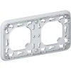 LEGRAND Plaque Support Plexo Encastré - 2 Postes Horizontal - Gris -LEGRAND Soldes 7833666 1