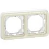 LEGRAND Plaque Support Plexo Encastré - 2 Postes Horizontal - Blanc -LEGRAND Soldes 7833669 1