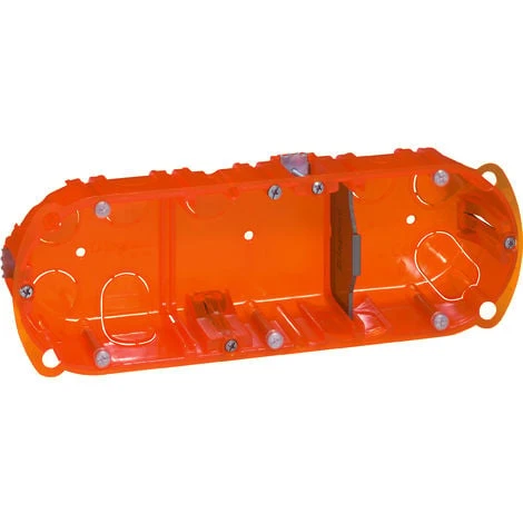 LEGRAND Boîte à encastrer Batibox multimatériaux - 3 postes profondeur 40mm LEGRAND Boîte à Encastrer Batibox Multimatériaux - 3 Postes Profondeur 40mm -LEGRAND Soldes 7833697 1