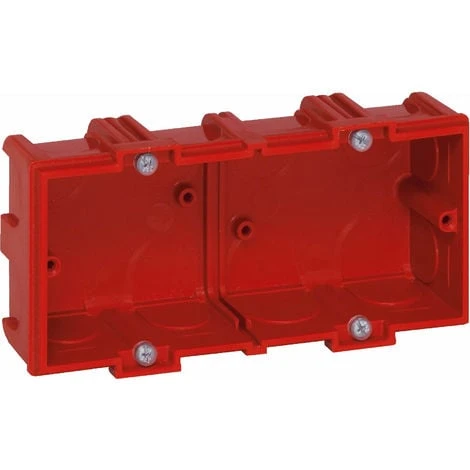 LEGRAND Boîte à encastrer Batibox maçonnerie - 2 postes profondeur 40mm LEGRAND Boîte à Encastrer Batibox Maçonnerie - 2 Postes Profondeur 40mm -LEGRAND Soldes 7833710 1